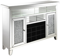 Melinda Silver Bar Cabinet - furniture place usa
