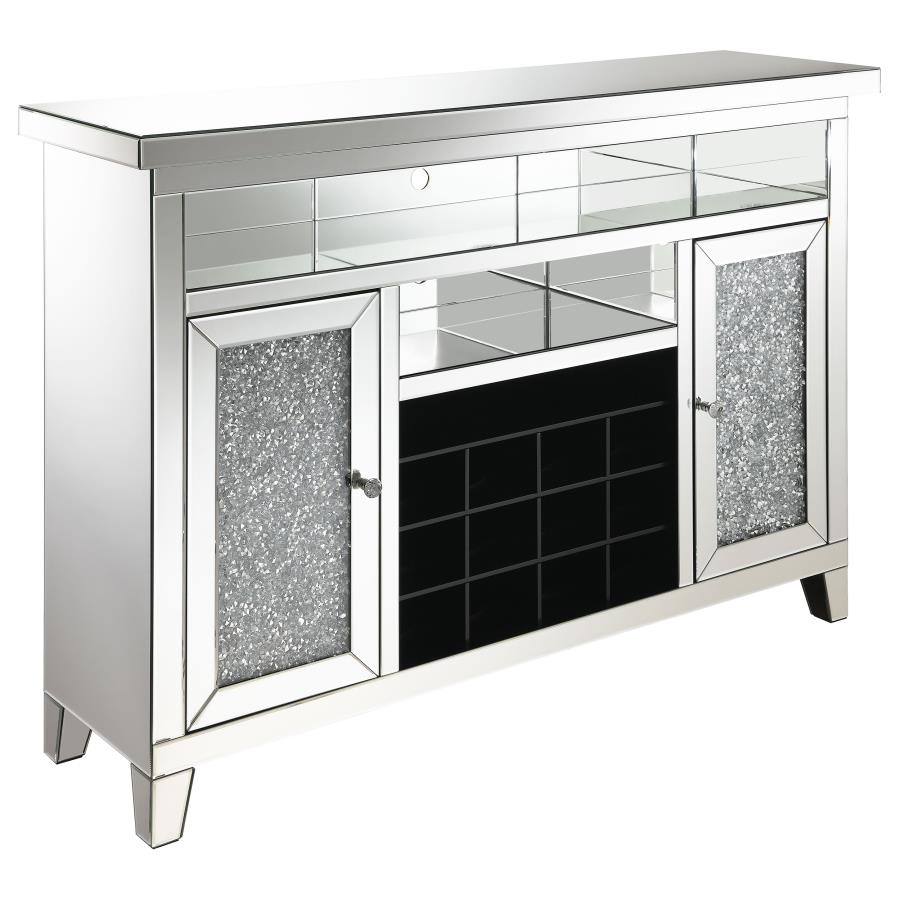Melinda Silver Bar Cabinet - furniture place usa