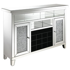 Melinda Silver Bar Cabinet - furniture place usa