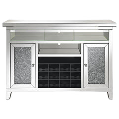 Melinda Silver Bar Cabinet - furniture place usa
