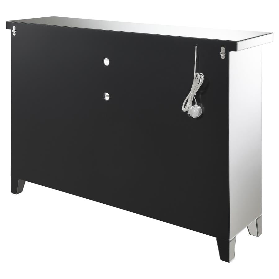 Melinda Silver Bar Cabinet - furniture place usa