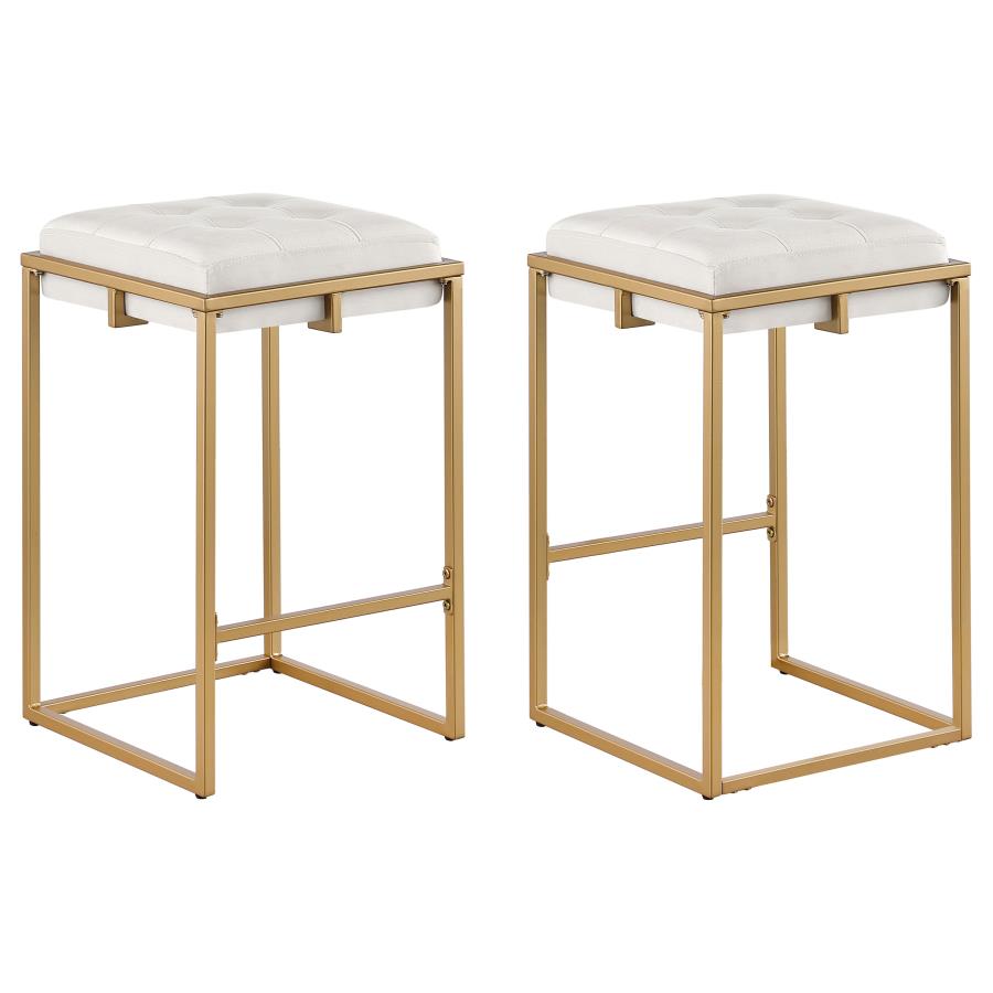 Nadia Beige Counter Stool - furniture place usa