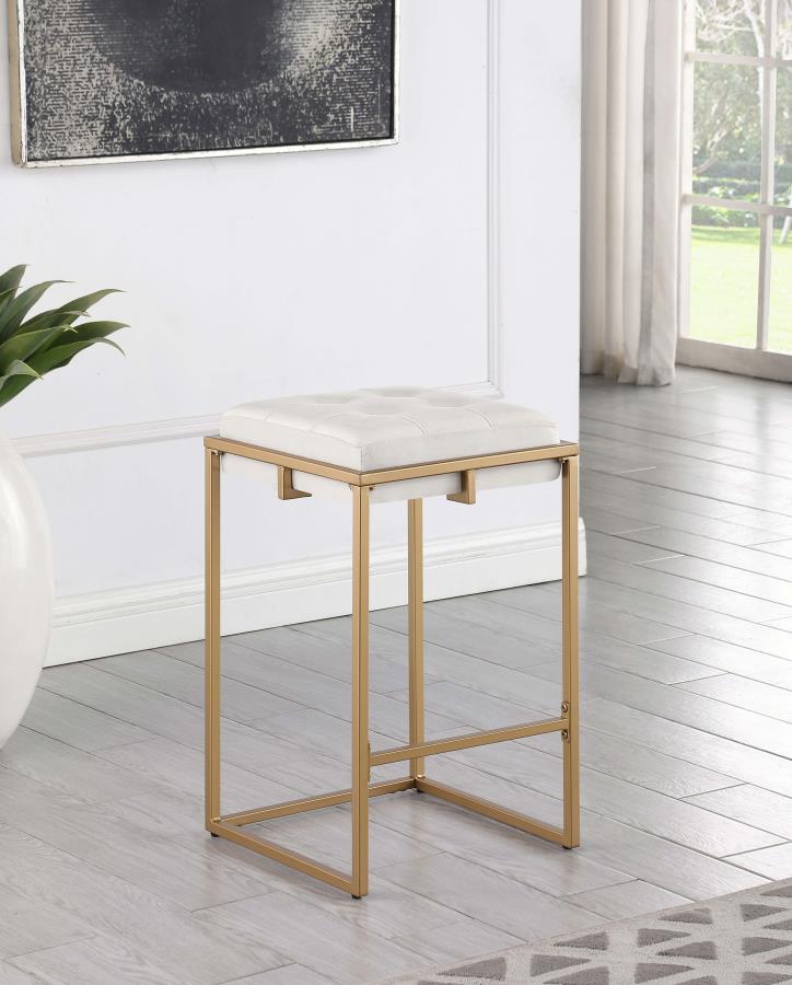 Nadia Beige Counter Stool - furniture place usa