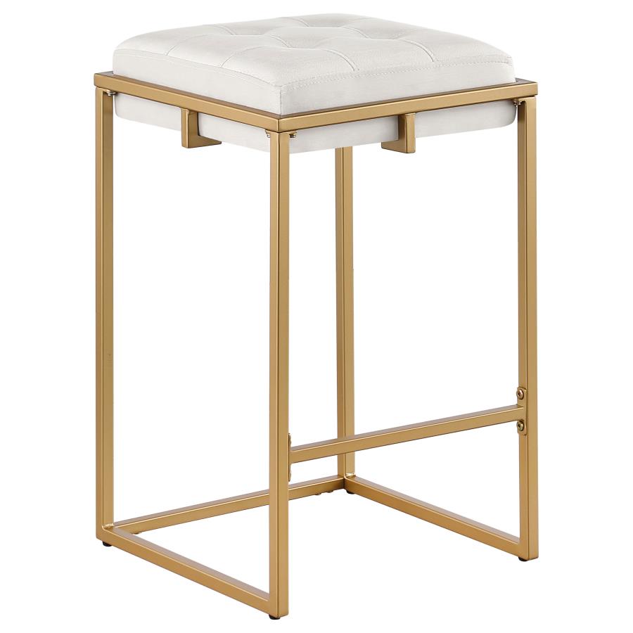 Nadia Beige Counter Stool - furniture place usa
