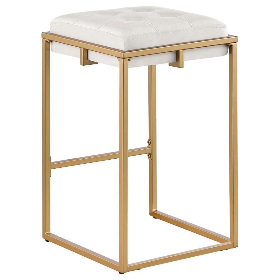 Nadia Beige Counter Stool - furniture place usa