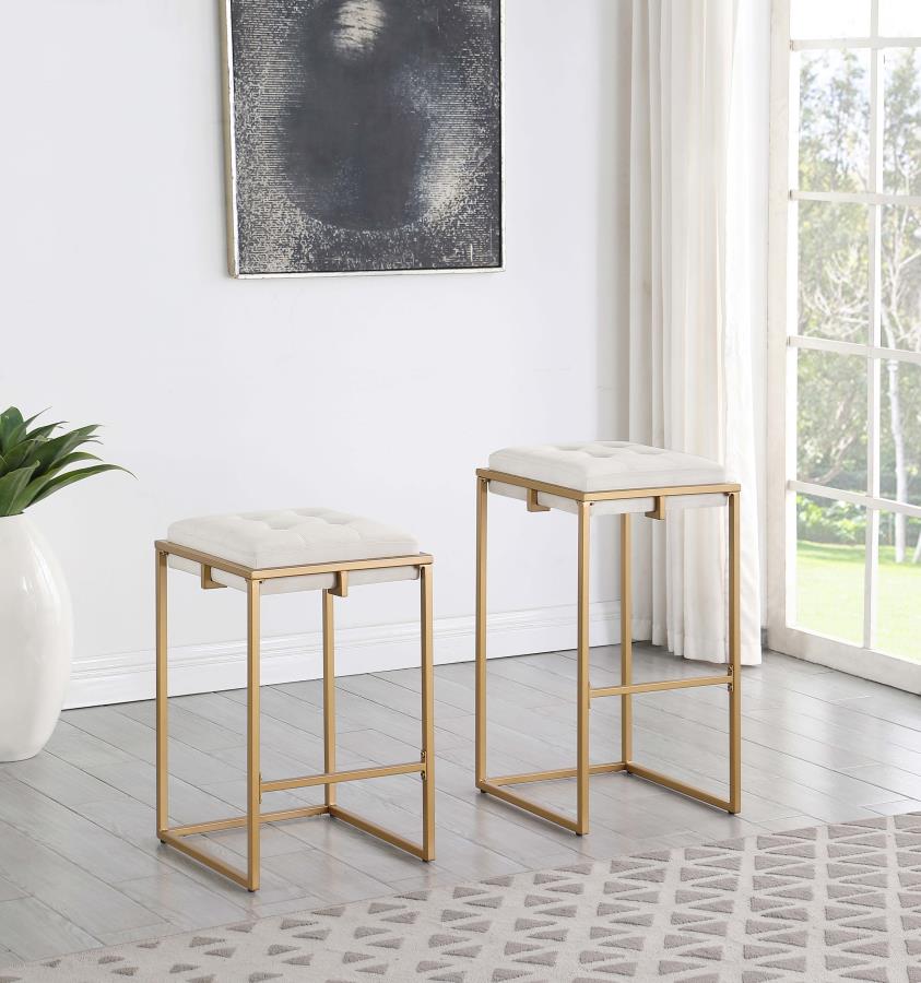 Nadia Beige Counter Stool - furniture place usa