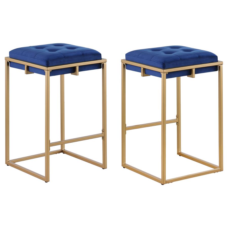 Nadia Blue Counter Stool - furniture place usa