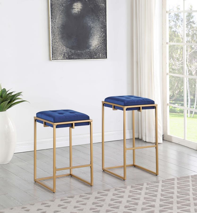 Nadia Blue Counter Stool - furniture place usa