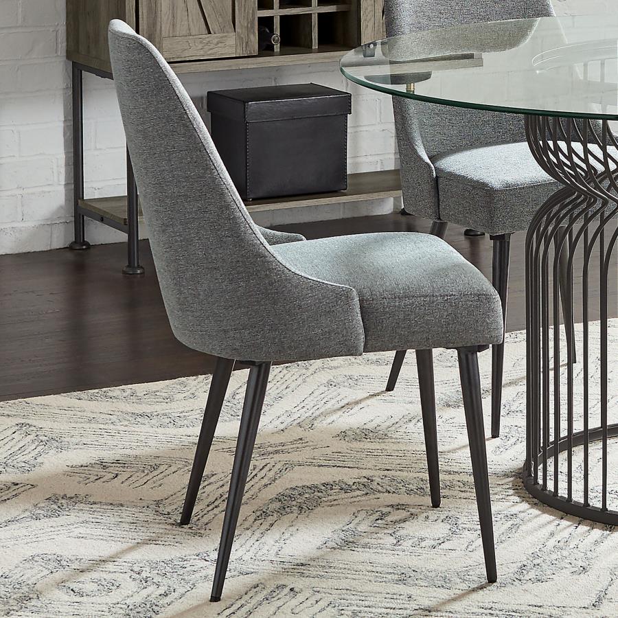 Alan Grey Side Chair - furniture place usa
