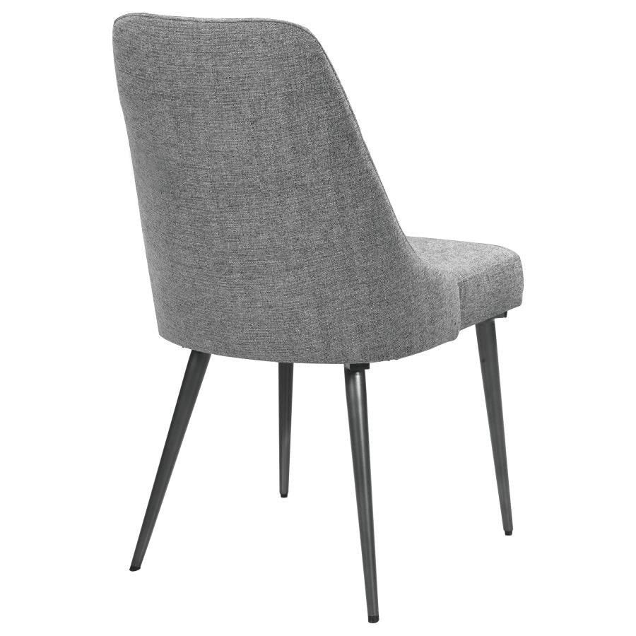 Alan Grey Side Chair - furniture place usa