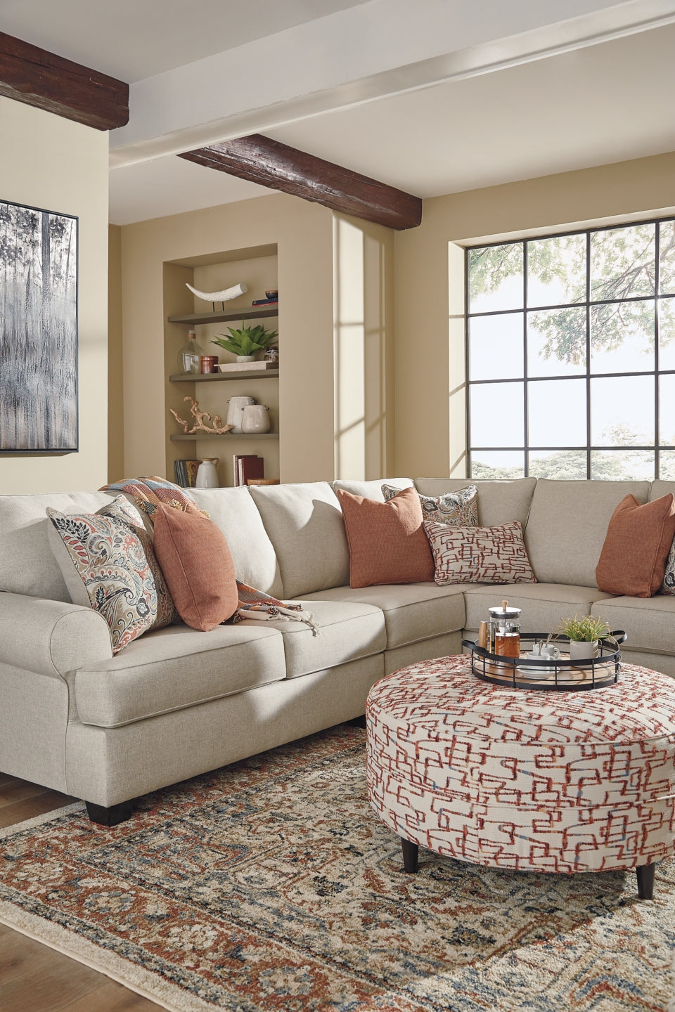 Amici 3-Piece Sectional with Ottoman - PKG000960 - furniture place usa