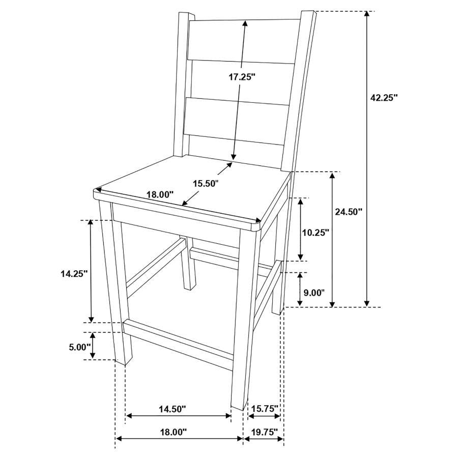 Coleman Brown Counter Stool - furniture place usa