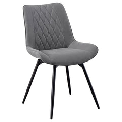 Diggs Grey Swivel Side Chair - furniture place usa
