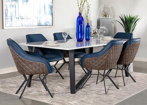 Mayer Blue Arm Chair - furniture place usa