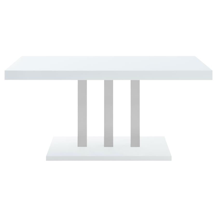 Brooklyn White Dining Table - furniture place usa