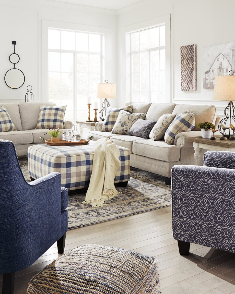 Meggett Sofa, Loveseat and Ottoman - furniture place usa