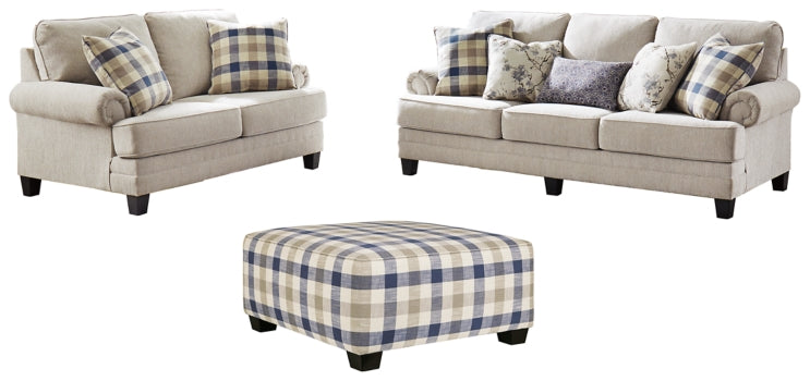 Meggett Sofa, Loveseat and Ottoman - furniture place usa