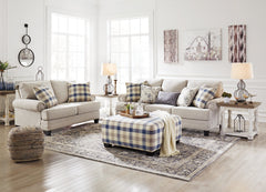 Meggett Sofa, Loveseat and Ottoman - furniture place usa