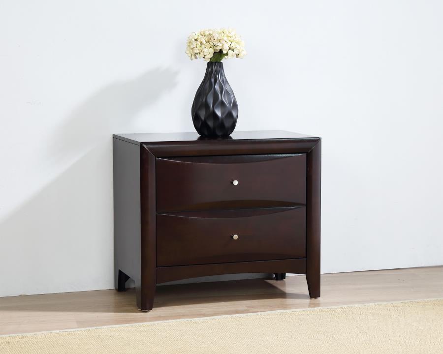 Phoenix Brown Nightstand - furniture place usa