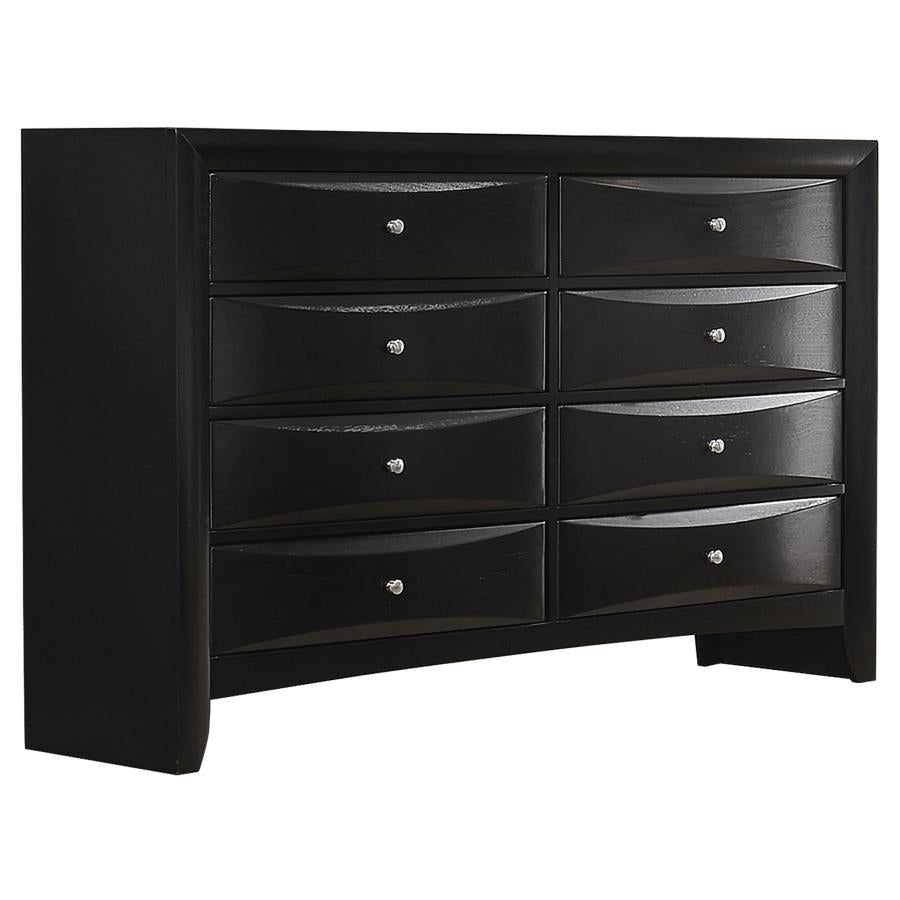 Briana Black Dresser - furniture place usa