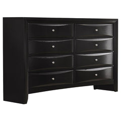 Briana Black Dresser - furniture place usa