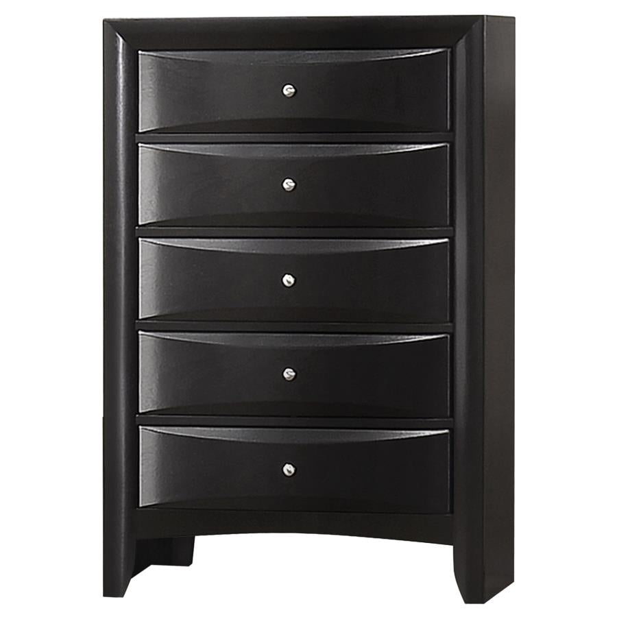 Briana Black Chest - furniture place usa