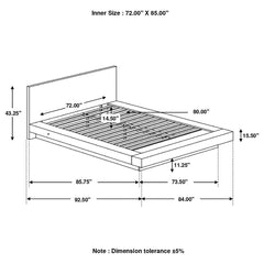 Jessica Brown California King Bed - furniture place usa