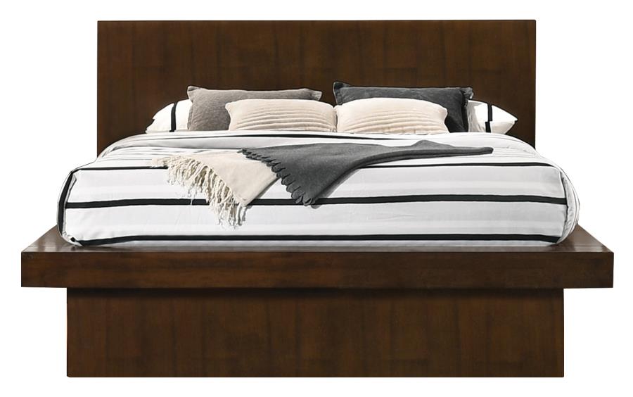 Jessica Brown Queen Bed 5 Pc Set - furniture place usa