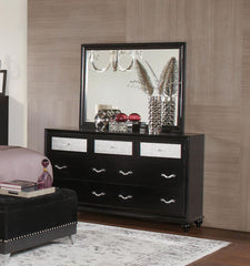 Barzini Black Dresser - furniture place usa