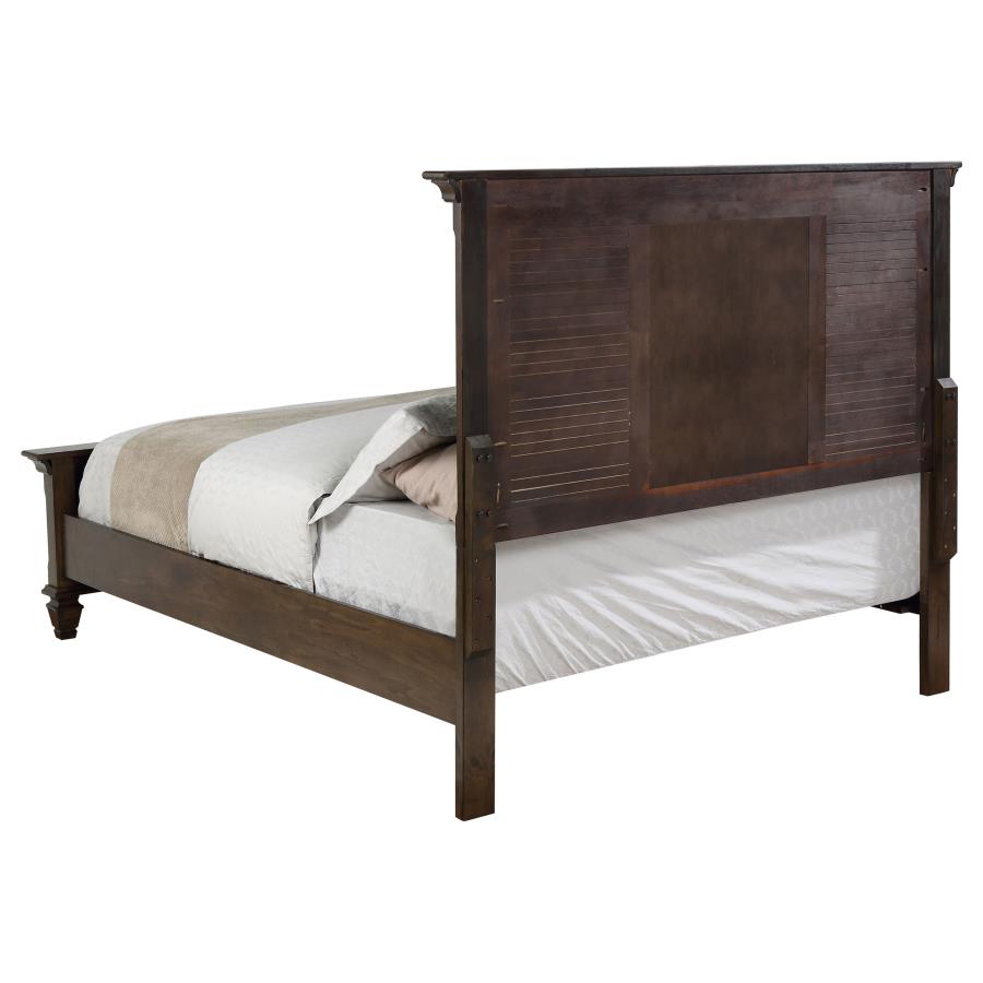 Franco Brown Queen Bed - furniture place usa