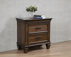 Franco Brown Nightstand - furniture place usa
