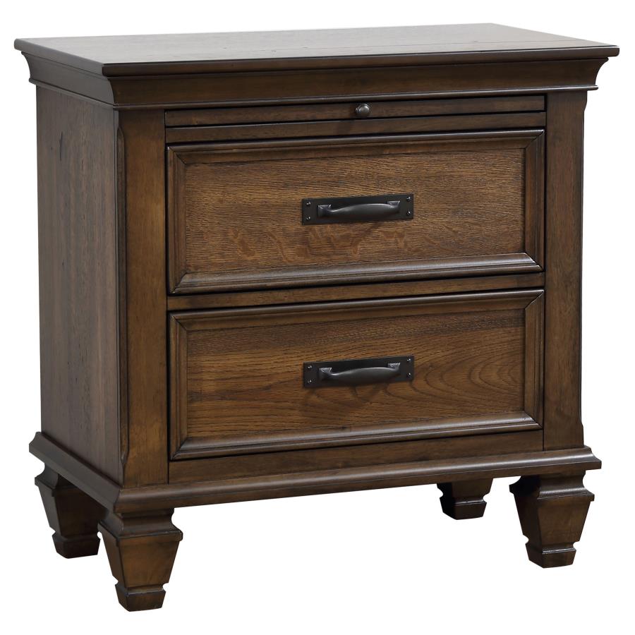 Franco Brown Nightstand - furniture place usa