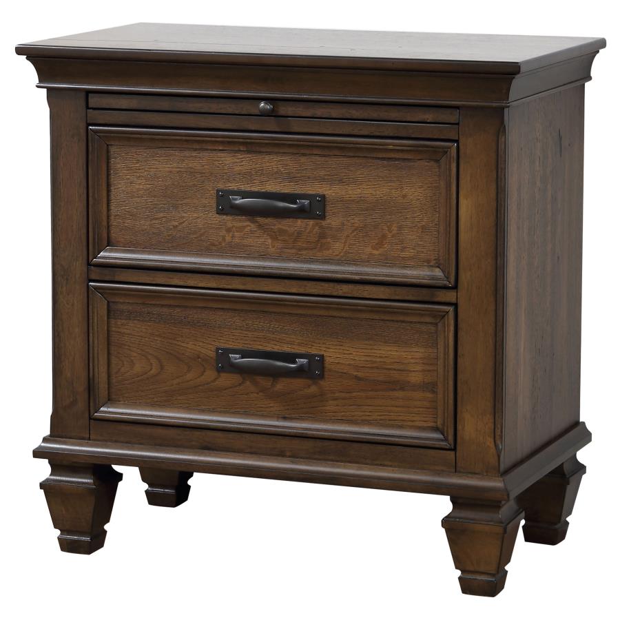 Franco Brown Nightstand - furniture place usa
