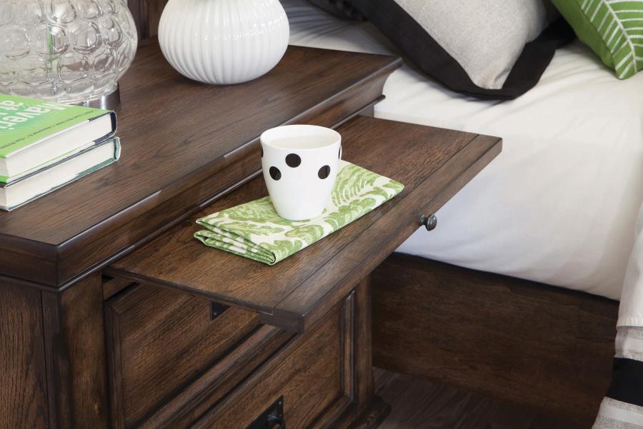 Franco Brown Nightstand - furniture place usa