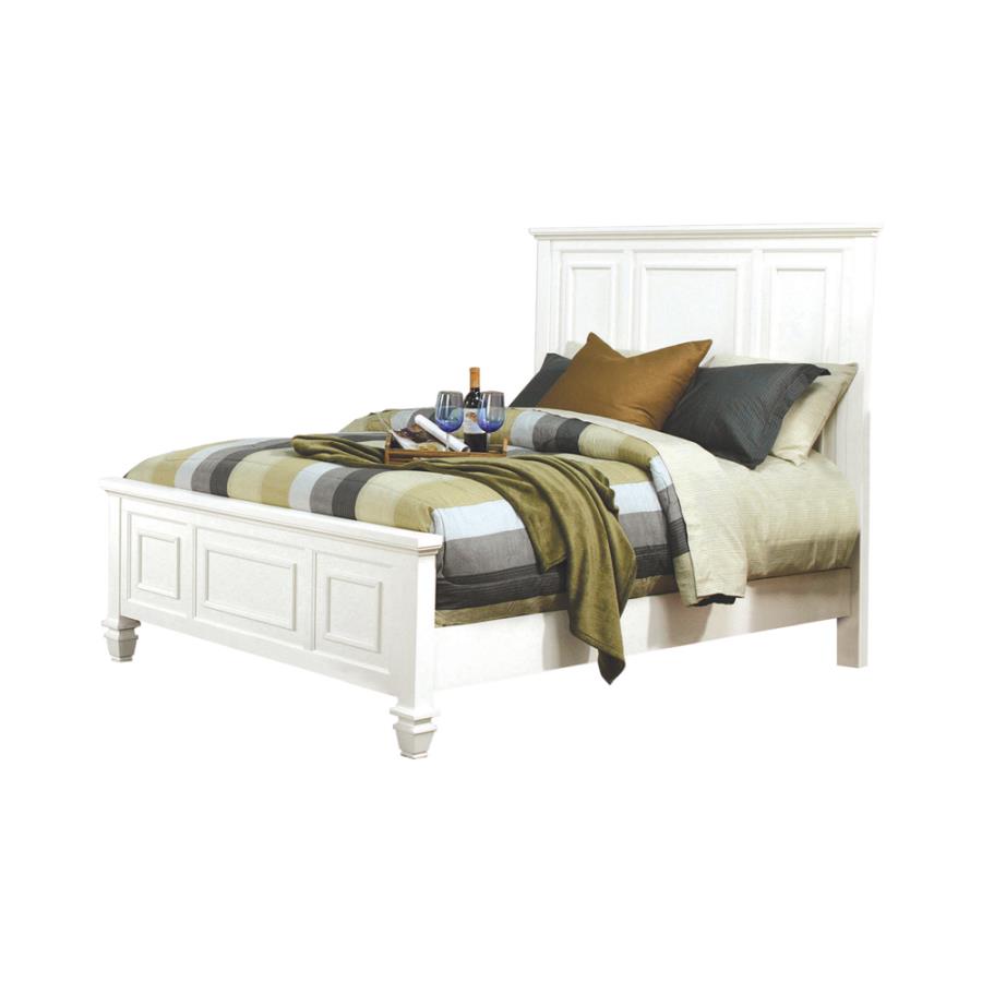 Sandy Beach Ivory California King Bed - furniture place usa