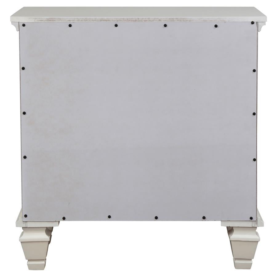 Sandy Beach Ivory Nightstand - furniture place usa