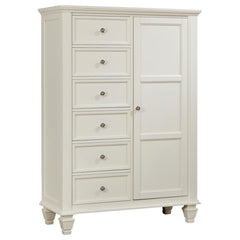 Sandy Beach Ivory Door Chest - furniture place usa