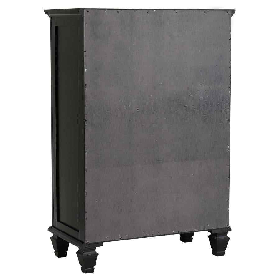 Sandy Beach Black Chest - furniture place usa