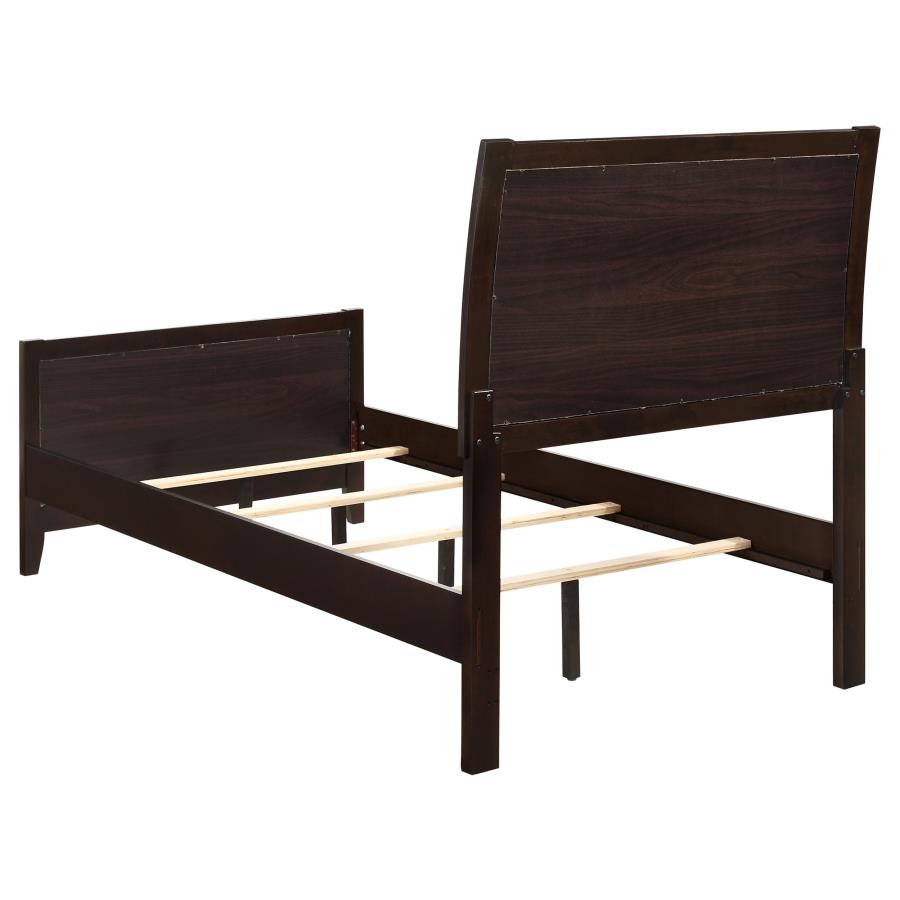 Carlton Brown Twin Bed - furniture place usa