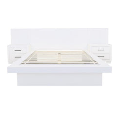 Jessica White Eastern King Bed - furniture place usa