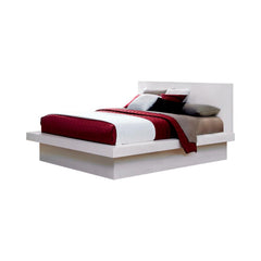 Jessica White Eastern King Bed - furniture place usa