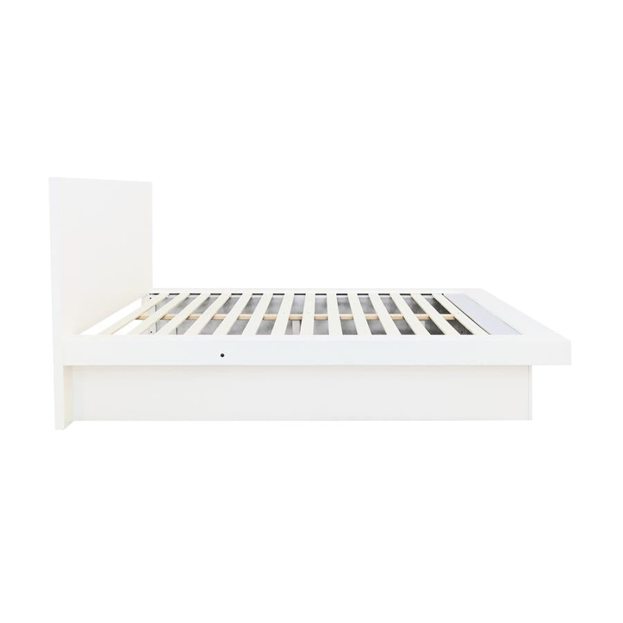Jessica White Queen Bed - furniture place usa