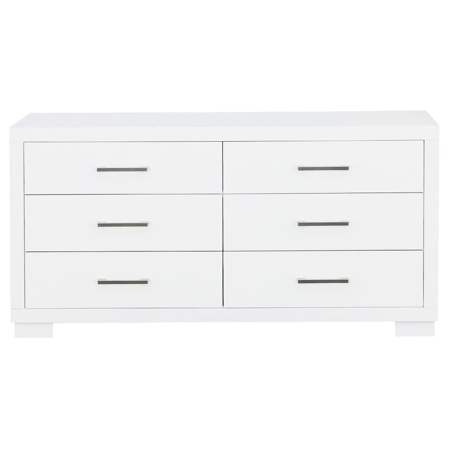 Jessica White Dresser - furniture place usa