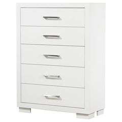 Jessica White Chest - furniture place usa