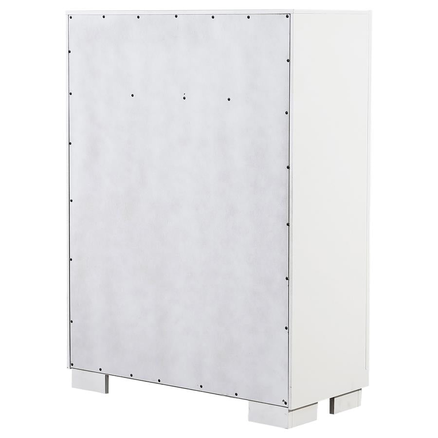 Jessica White Chest - furniture place usa