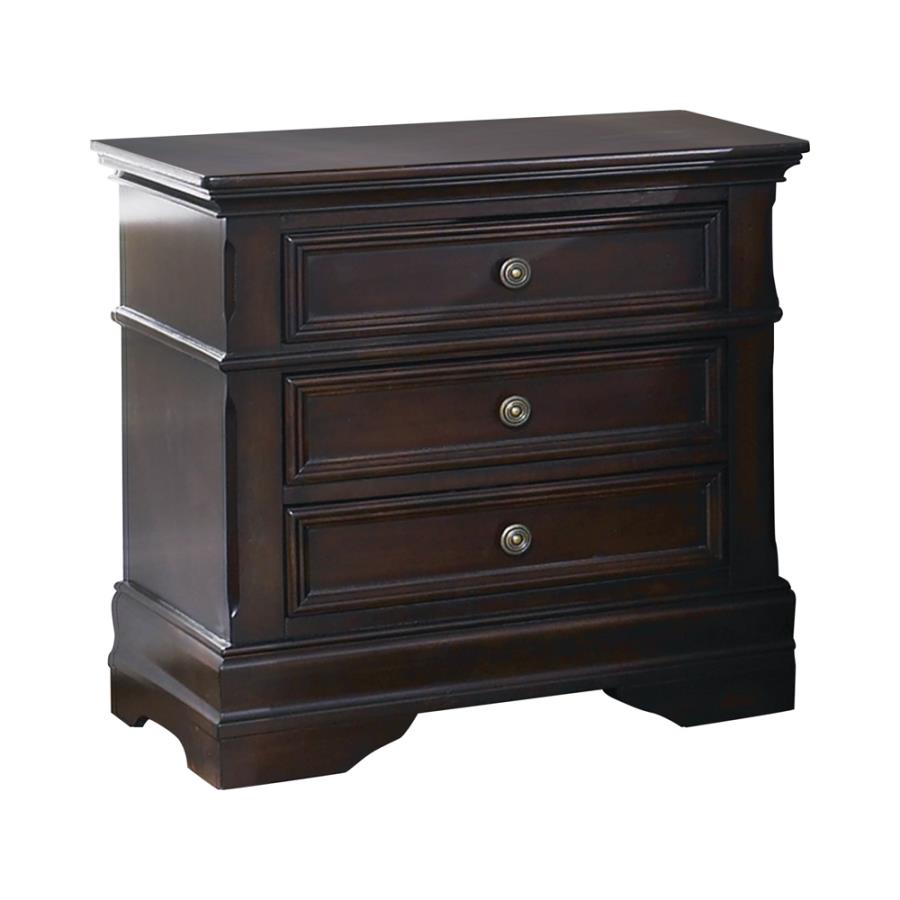 Cambridge Brown Queen Bed 5 Pc Set - furniture place usa