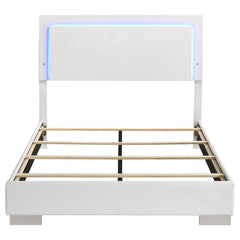 Felicity White Full Bed - furniture place usa