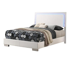 Felicity White Queen Bed 5 Pc Set - furniture place usa