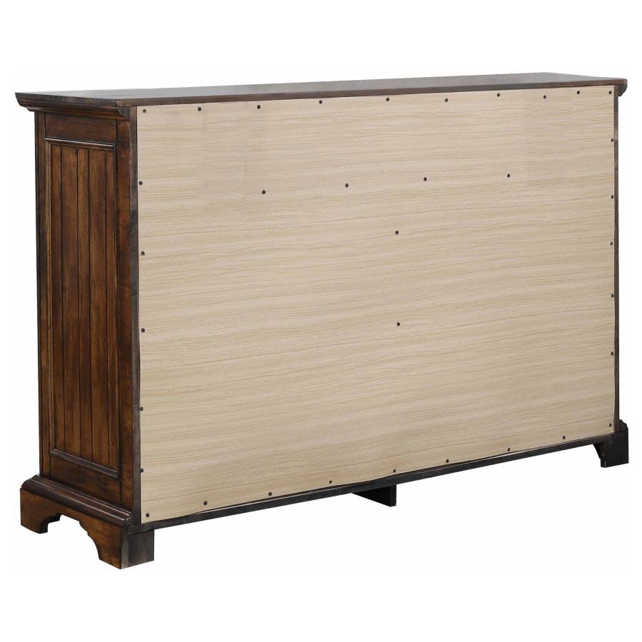 Elk Grove Brown Queen Bed 5 Pc Set - furniture place usa