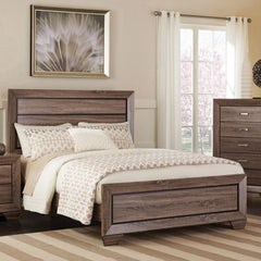 Kauffman Brown Eastern King Bed - furniture place usa